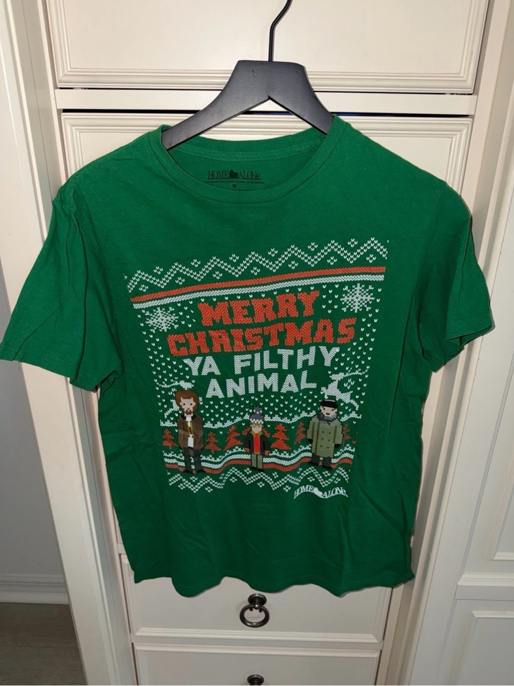 Home Alone Green 'Merry Christmas Ya Filthy Animal' Holiday T-Shirt